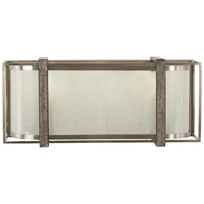 Minka Lavery Tyson's Gate 16"w Brushed Nickel With Shale Wood Bath Light