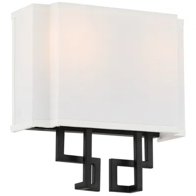 Minka Lavery Upham 10 1/4" High Coal And Polished Nickel Wall Sconce