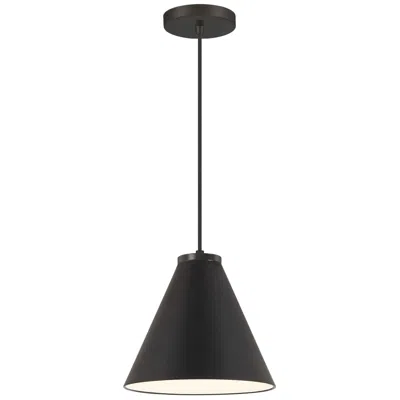 Minka Lavery Vantage 10" Wide Modern Coal Black Cone Mini Pendant
