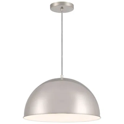 Minka Lavery Vantage 15 1/2" Wide Brushed Nickel Dome Pendant Light