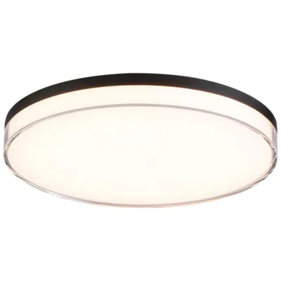 Minka Lavery Vantage Led 13-in Coal Black Flush Mount With Acrylic Shade