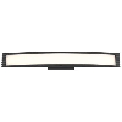 Minka Lavery Vantage Led 32-in Coal Black Vanity Light With Acrylic Shades