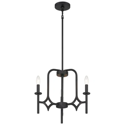 Minka Lavery Vantage Muncie 3-light Black Chandelier