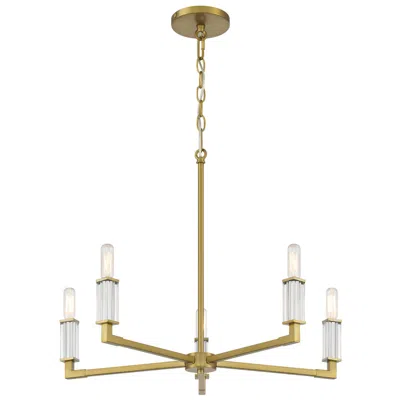 Minka Lavery Vantage Oro District 5-light Soft Brass Chandelier