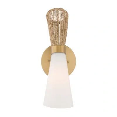 Minka Lavery Vantrel  13.75" High 1-light Wall Sconce In Brass