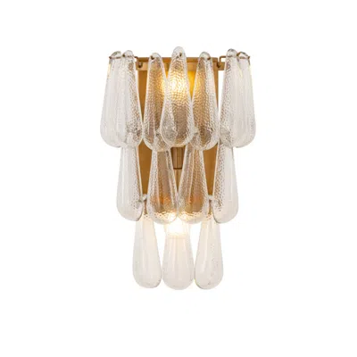 Minka Lavery Vionne 2-light 11.25-in Legacy Brass Wall Sconce With Shade
