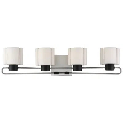 Minka Lavery Waverly Plaza 31 3/4" Wide Brushed Nickel 4-light Bath Light