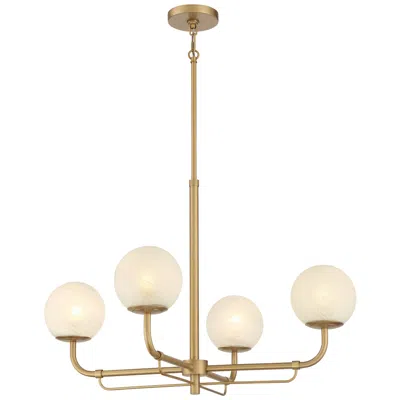 Minka Lavery Whitehall 30" Wide Legacy Brass 4-light Chandelier