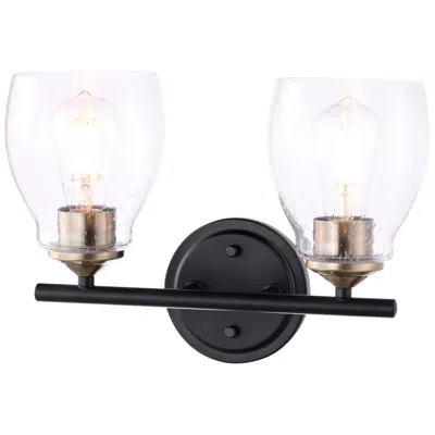 Minka Lavery Winsley 10" High Coal Stained Brass 2-light Wall Sconce