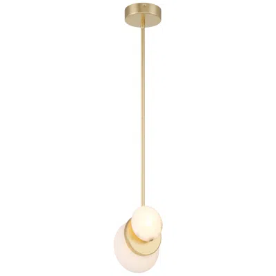 Minka Lavery Zill 6 1/4" Wide Lily Gold Led Mini Pendant