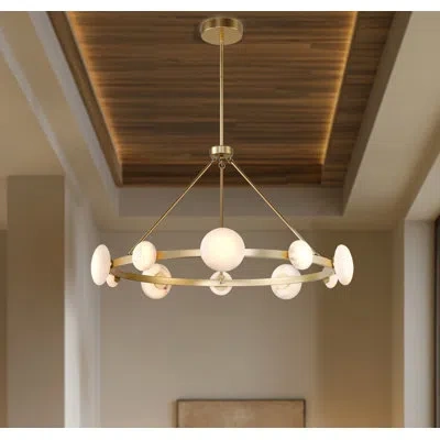 Minka Lavery Zill - Led Chandelier In Lily Gold Finish