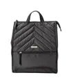 Minkeeblue Convertible Organizational Amber Backpack With Lunch Bag In Black