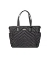 Minkeeblue Convertible Organizational Ella Tote Bag With Lunch Bag In Black