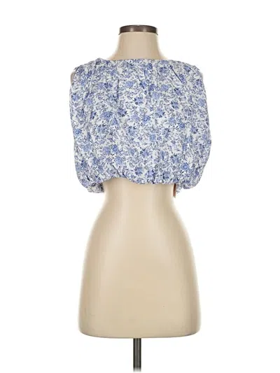 Pre-owned Minkpink 3/4 Sleeve Blouse In Blue