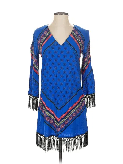 Pre-owned Minkpink 3/4 Sleeve Blouse In Blue