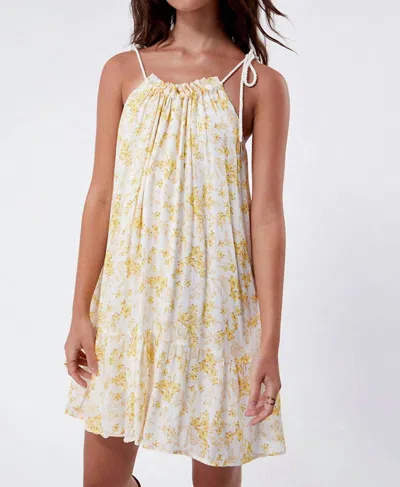 Minkpink Andrea Mini Dress In Ditsy Print In White