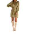 Minkpink Anissa Dress In Khaki In Green