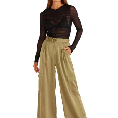 Minkpink Anissa Pants In Khaki In Brown