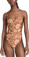 Minkpink Astrid One Piece In Gold/brown In Gold/brown