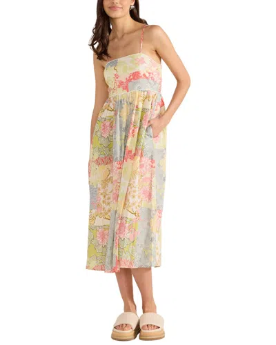 Minkpink Aurora Strappy Linen-blend Midi Dress In Multi