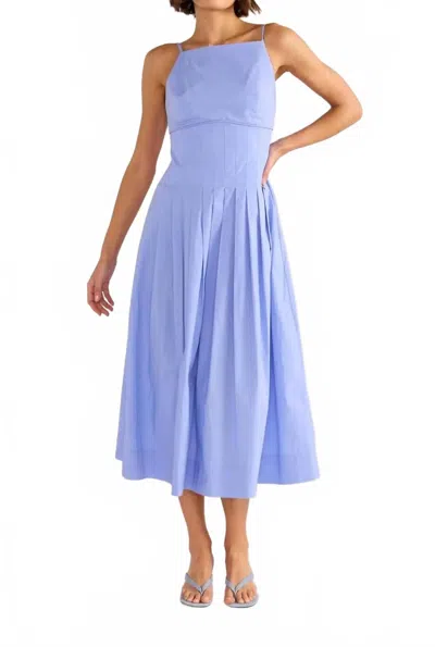 Minkpink Avalon Square Neck Dress In Jacaranda In Blue
