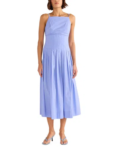 Minkpink Avalon Square Neck Midi Dress In Blue
