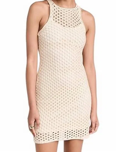 Minkpink Balmy Crochet Dress In Cream In White