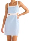 Minkpink Pandora Contrast Mini Dress In Sky Blue In Blue