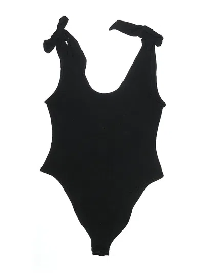 Pre-owned Minkpink Bodysuit In Black
