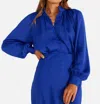 Minkpink Button Up Blouse In Blue