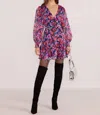 Minkpink Calista Chiffon Mini Dress In Pink In Purple