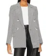 MINKPINK CAMILLA BLAZER IN BLACK/WHITE