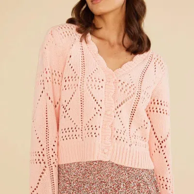 Minkpink Cara Cardigan In Pink