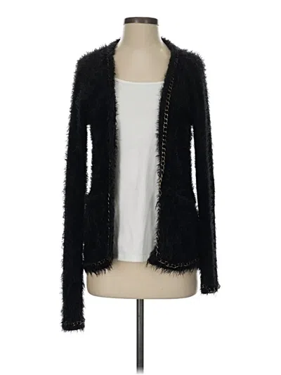 Pre-owned Minkpink Cardigan Sweater In Black