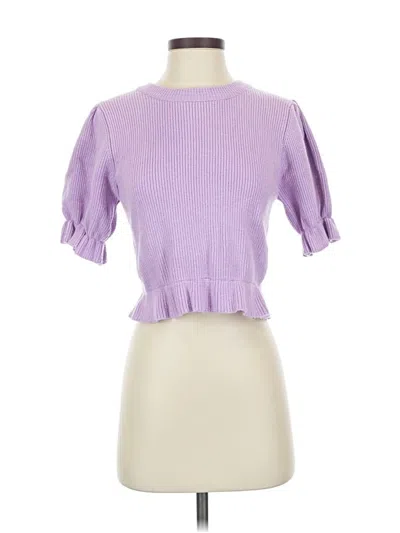 Pre-owned Minkpink Cardigan Sweater In Purple