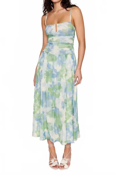 Minkpink Carrie Mesh Maxi Dress In Watercolour Floral