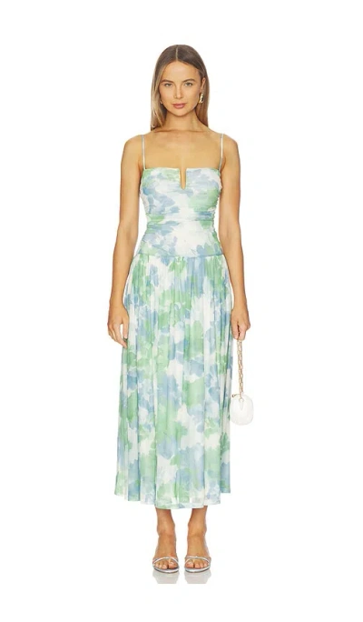 Minkpink Carrie Mesh Maxi Dress In Green