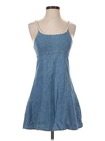 Pre-owned Minkpink Casual Dress In Blue