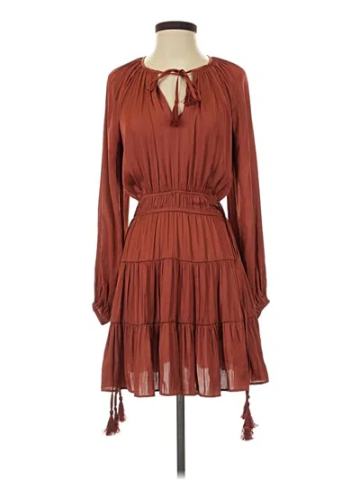 Pre-owned Minkpink Casual Dress In Brown