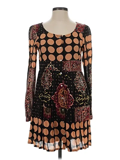 Pre-owned Minkpink Casual Dress In Brown