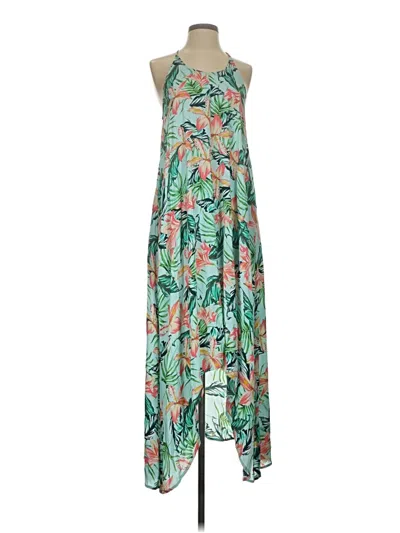 Pre-owned Minkpink Casual Dress In Green