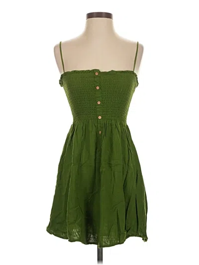 Pre-owned Minkpink Casual Dress In Green