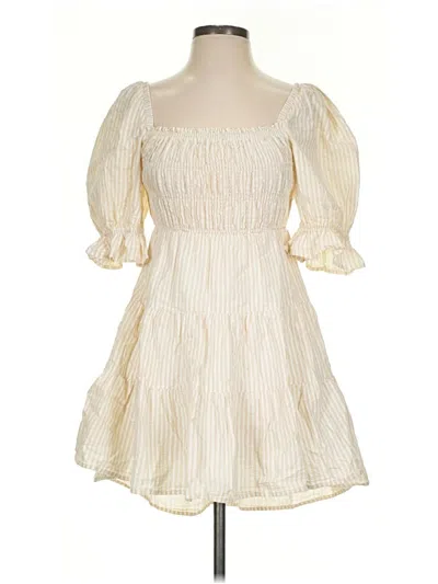 Pre-owned Minkpink Casual Dress In Ivory