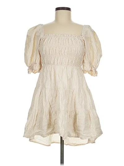 Pre-owned Minkpink Casual Dress In Ivory