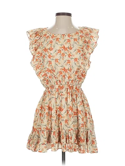 Pre-owned Minkpink Casual Dress In Orange