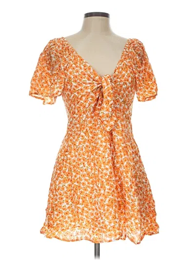 Minkpink Casual Dress In Orange
