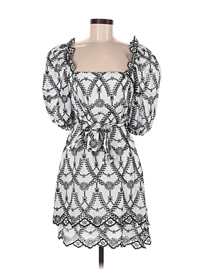 Pre-owned Minkpink Casual Dress In White