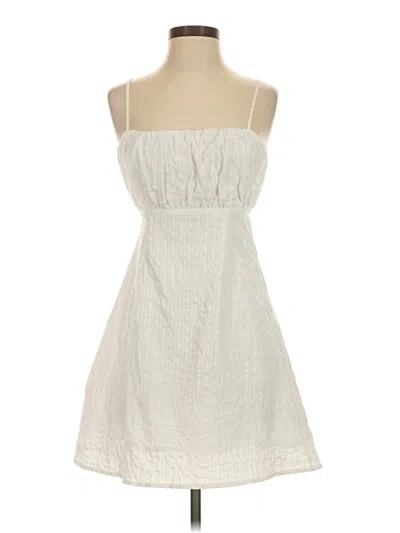 Pre-owned Minkpink Casual Dress In White