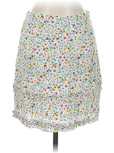 Pre-owned Minkpink Casual Skirt In White