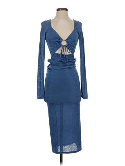 Pre-owned Minkpink Cocktail Dress In Blue